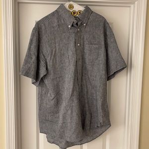 BB regent fit button down short sleeve shirt